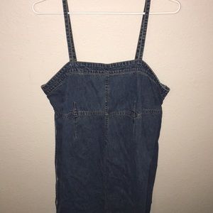 Maternity Denim Maxi Dress